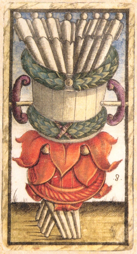 Sola Busca - Eight of Batons