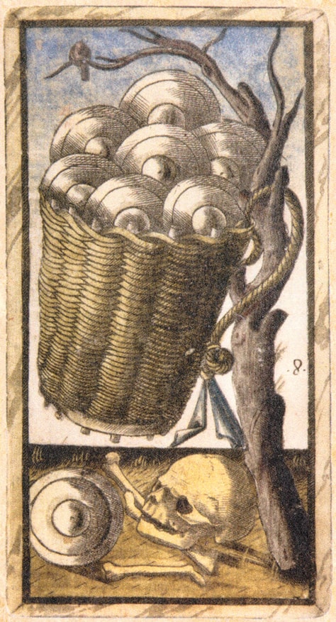 Sola Busca - Eight of Coins