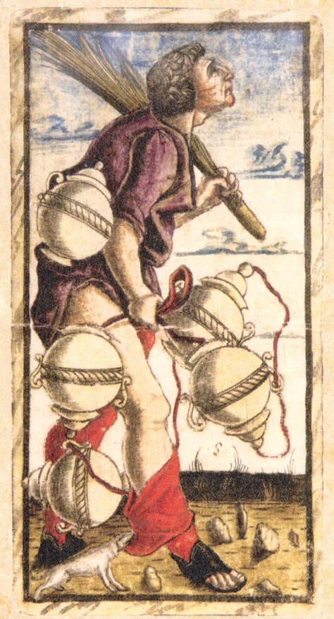 Sola Busca - Five of Cups