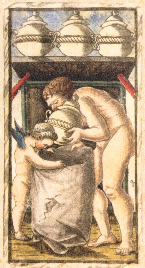 Sola Busca - Four of Cups