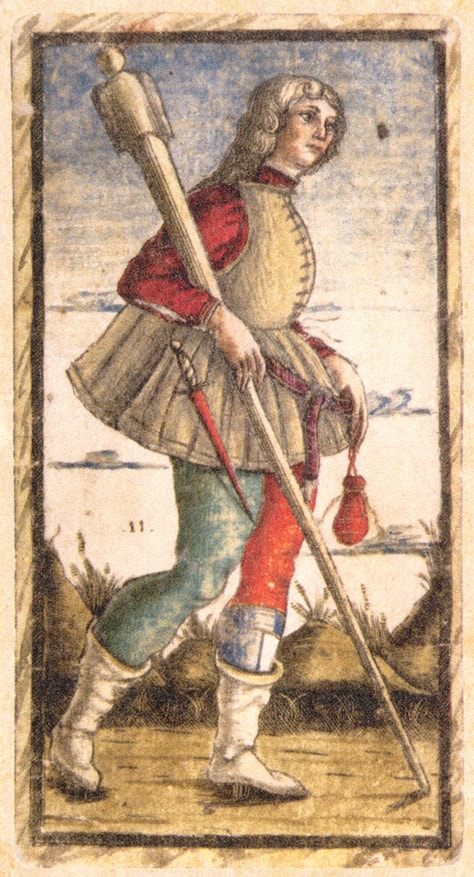 Sola Busca - Knave of Batons
