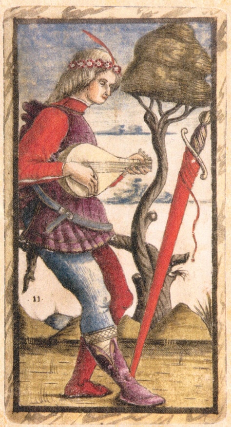 Sola Busca - Knave of Swords