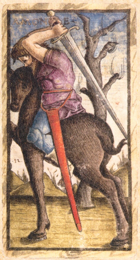 Sola Busca - Knight of Swords