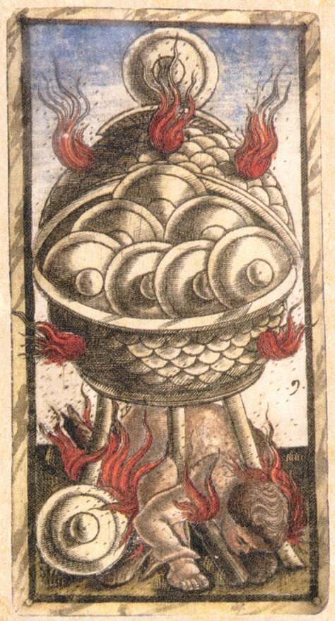 Sola Busca - Nine of Coins