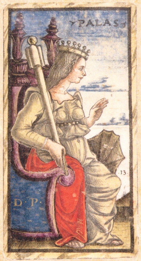 Sola Busca - Queen of Batons