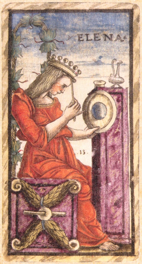 Sola Busca - Queen of Coins