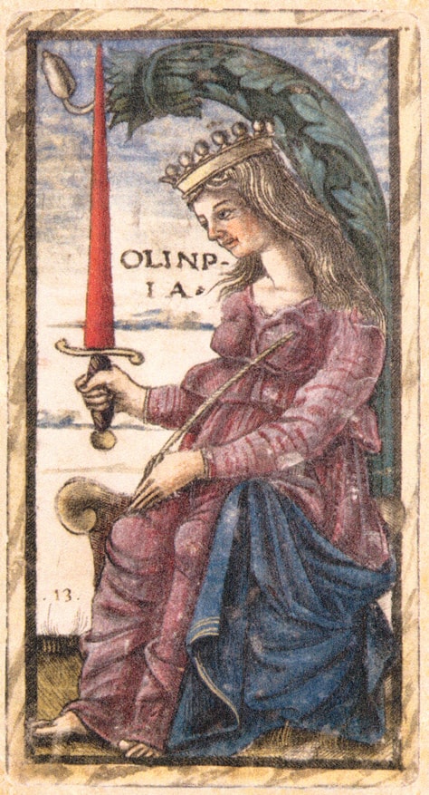 Sola Busca - Queen of Swords