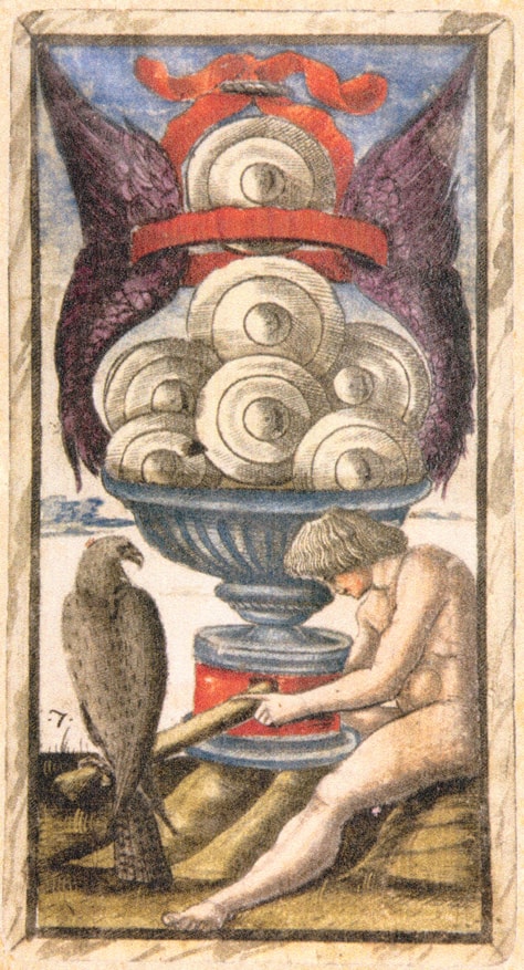 Sola Busca - Seven of Coins