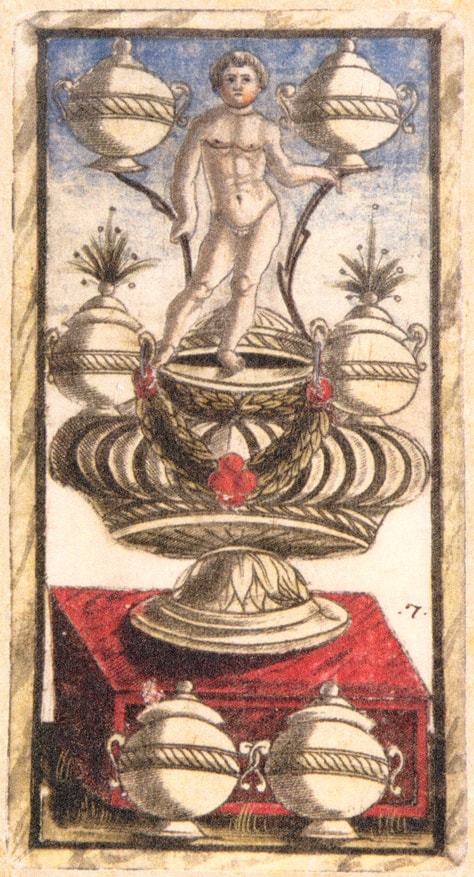 Sola Busca - Seven of Cups