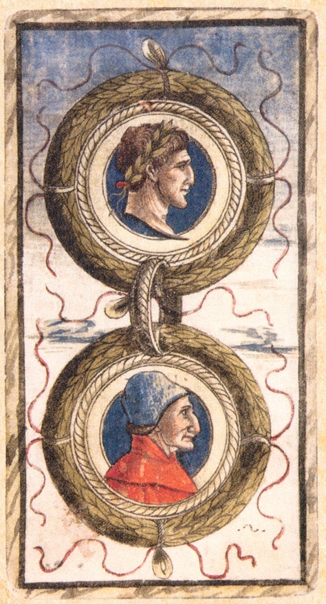Sola Busca - Two of Coins