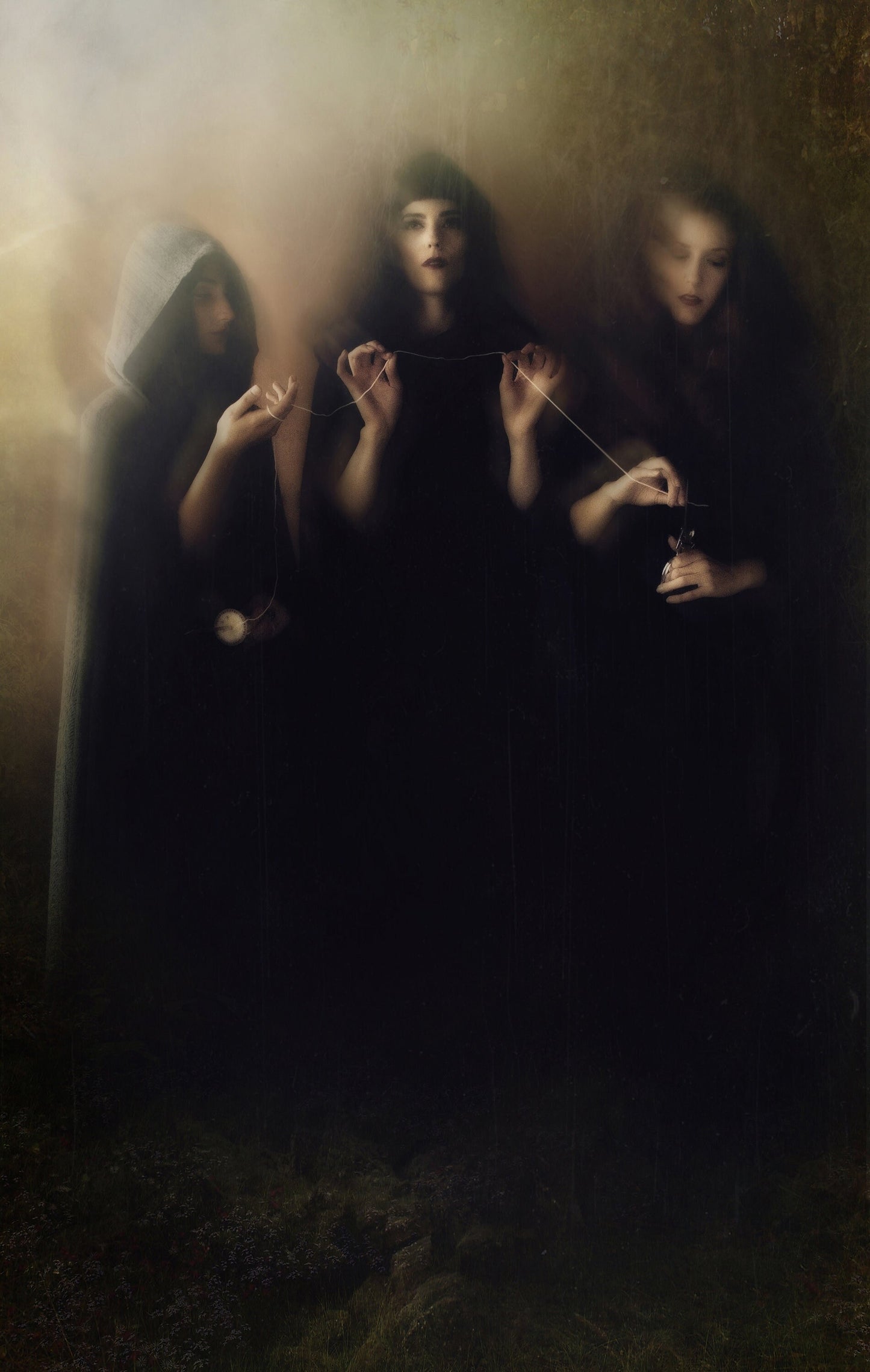 Witchy art print “The Three Fates”.